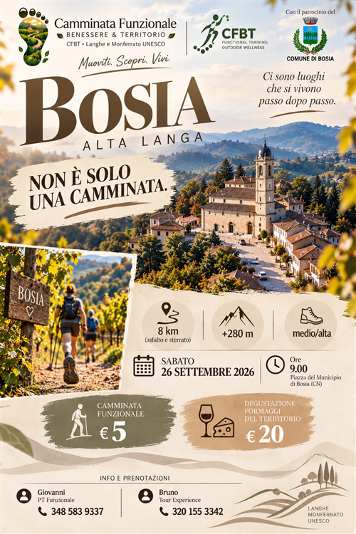 Non è solo una Camminata - 
Sabato 26 settembre 2026 alle ore 09:00